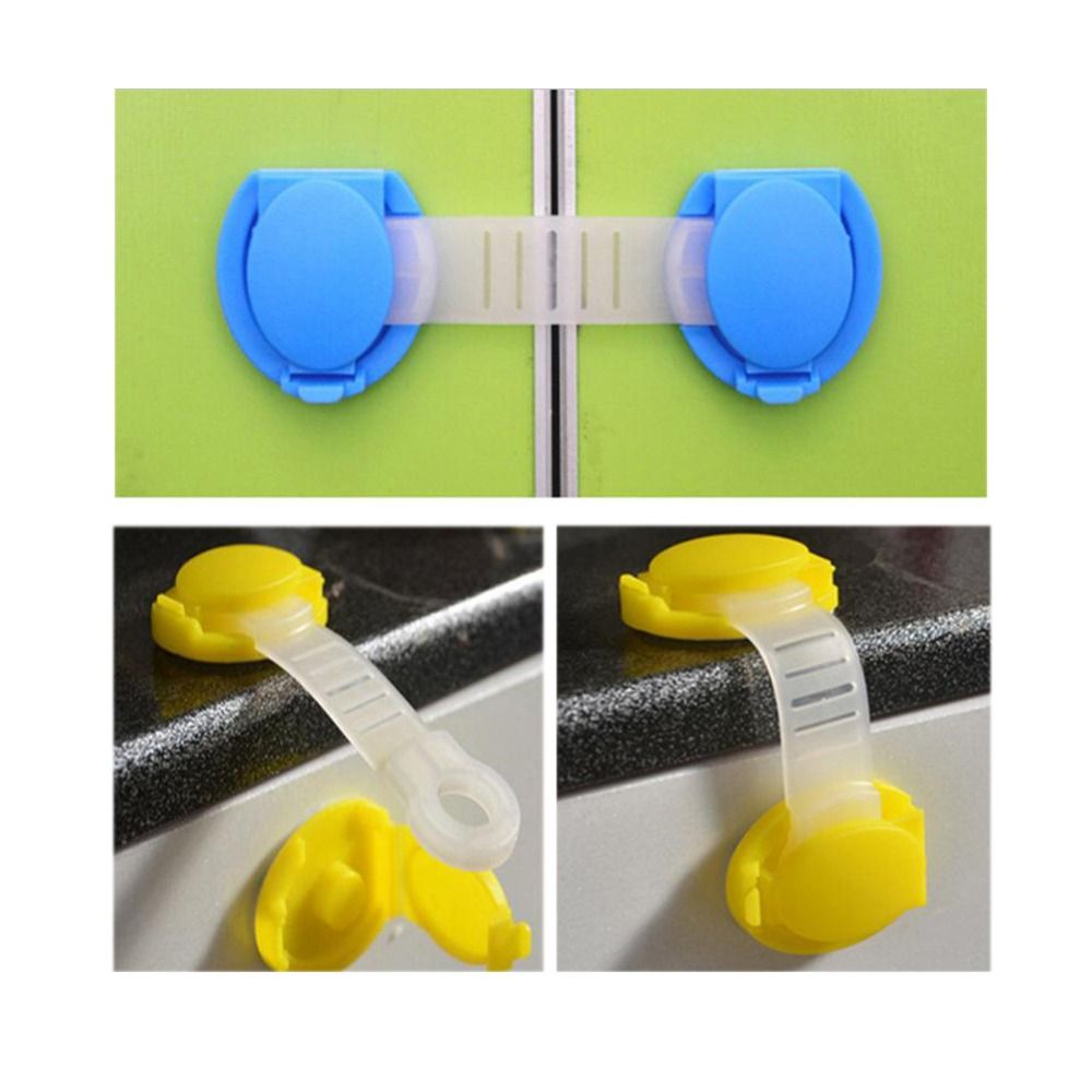 1pcs Amazing Cabinet Door Drawers Refrigerator Plastic Lock For Child Kids Baby