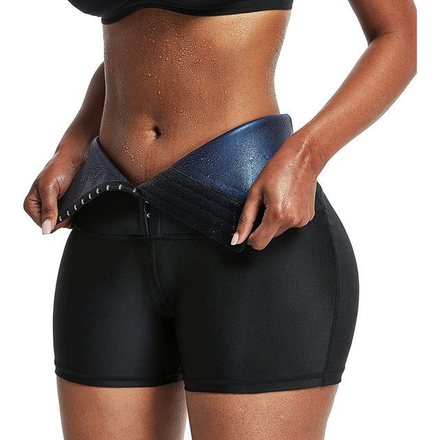 Upgrade Women Body Shaper Pants Hot Sweat Sauna Effect Slimming Pants Fitness Shorts Shapewear Workout Gym Leggings(#3 Points Pants 2)