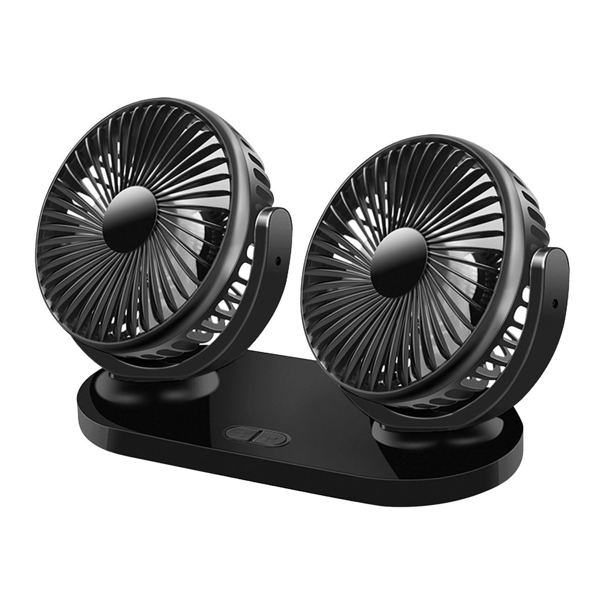 Dual Head USB Fan 360 Degree Rotating 5V 2A 3 Speed Modes