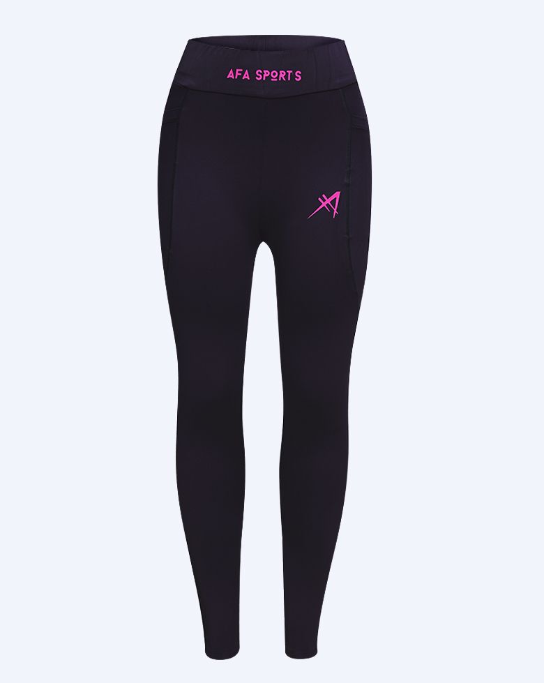 Full-Length Women's Training Leggings - Maroon