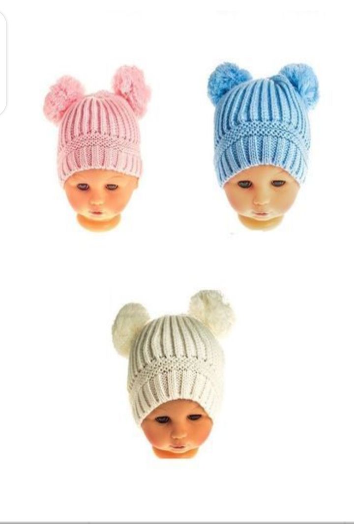 3 In 1  Baby  Knitted  Caps