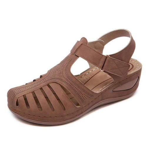 Women's Non-slip Shoes Mid Heels Sandals Wedges