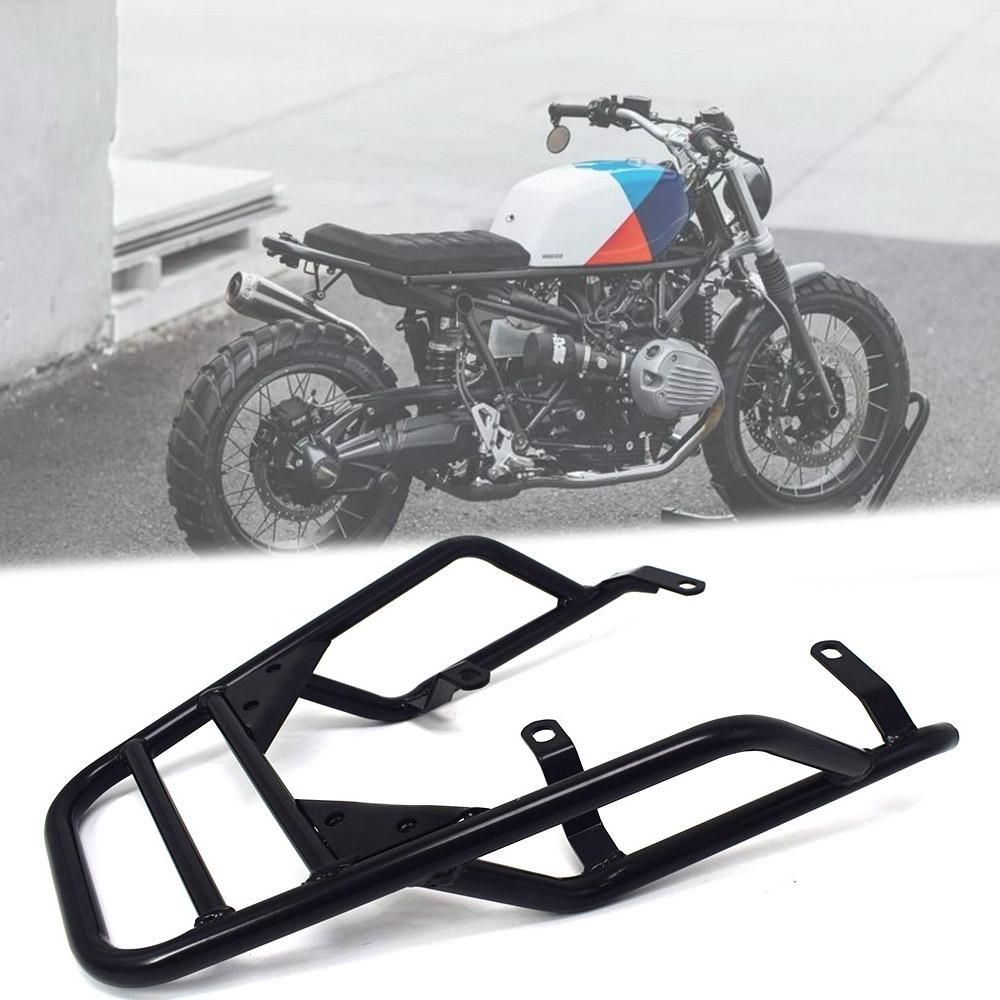 For BMW R NINE T R NINET R9T Pure Racer Scrambler 2014-2018   Motorcycle Rear Seat Luggage Carrier Rack with Handle Grip
