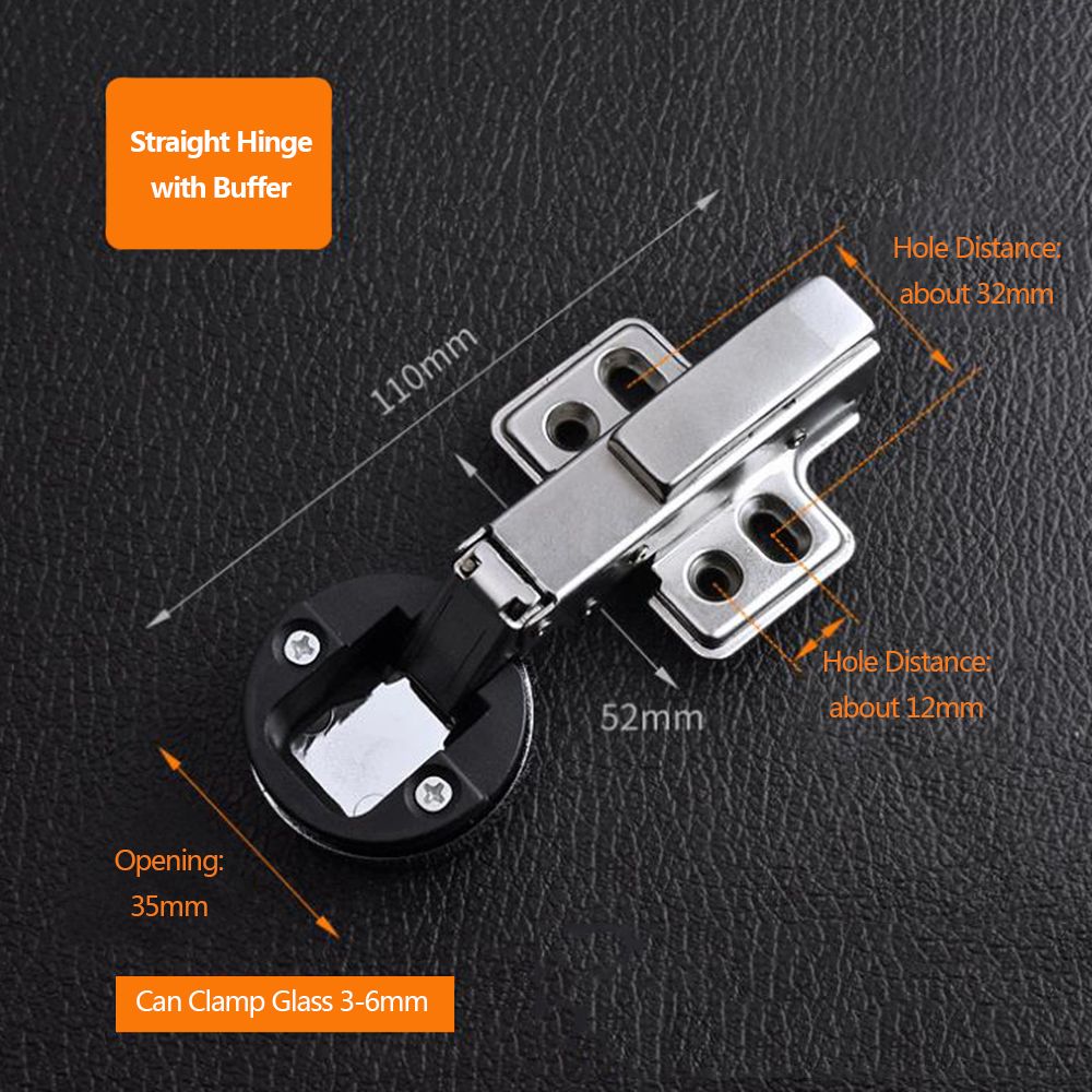 1Pcs Opening 26mm 35mm Glass Door Hinge For Cabinet Door