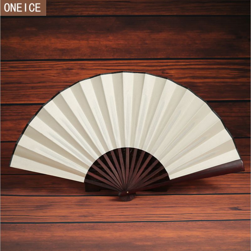 Fan Decoration Hand Folding Silk Fan Decorative And Large Bamboo Folding Fan Men's Fan Gift Wedding Best Hand