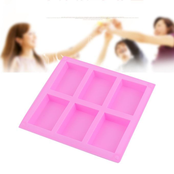 Practical Silicone Handmade Soap Mold Rectangular PastryMold