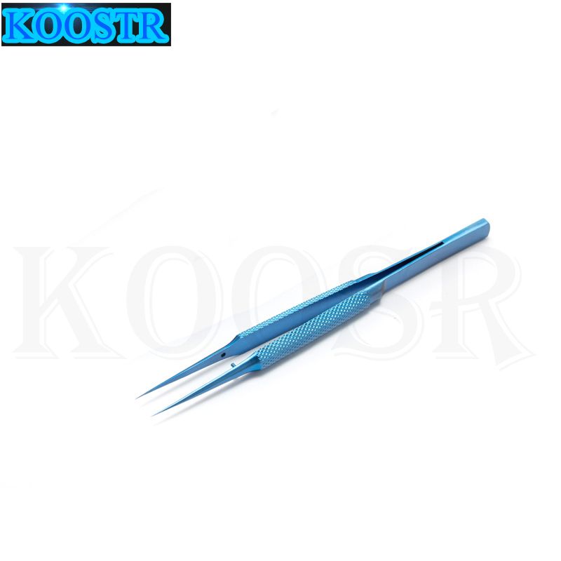 Professional Titanium Alloy Tweezers 0.15mm Edge Precise Fingerprint Fly Line Picker Tweezers Straight Bend For IPhone Repair-Slant