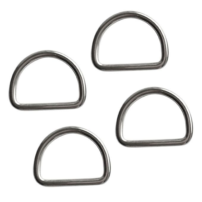 4Pcs Stainless Steel Diving Scuba D Ring For 12 Inch Webbing Weight