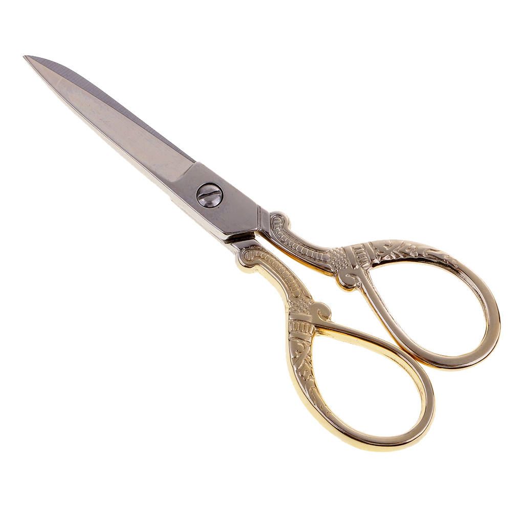 Tailor Scissors Stainless Steel Sewing Shears Gold