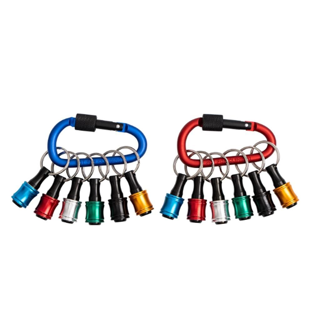 Bit Holder Keychain2 Sets Of 6PCS 14 Drill Bit Holder Easy Release and Quick Change Bit HolderScrewdriver Bit Holder