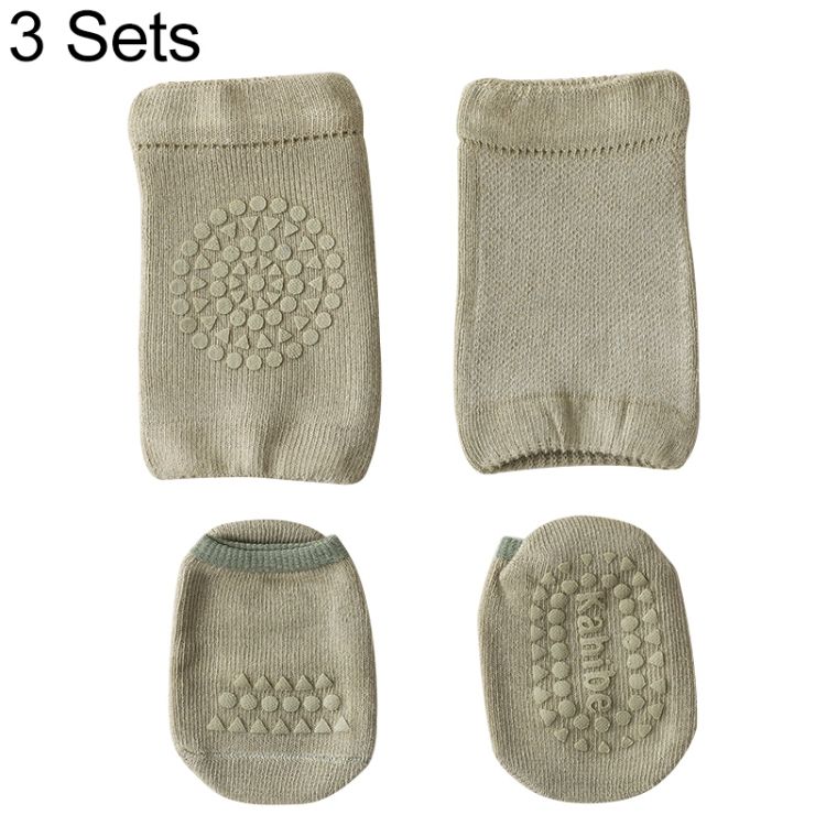Baby Knee Pads Socks Set Crawling Safety Floor Socks