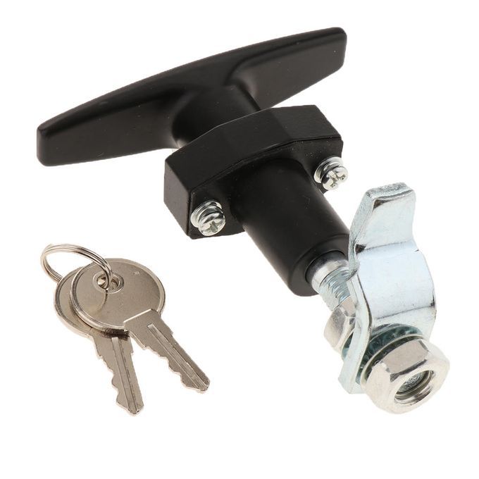 Trailer Camper RV Truck Door Latch T-Handle Locking Toolbox Lock W/ 2