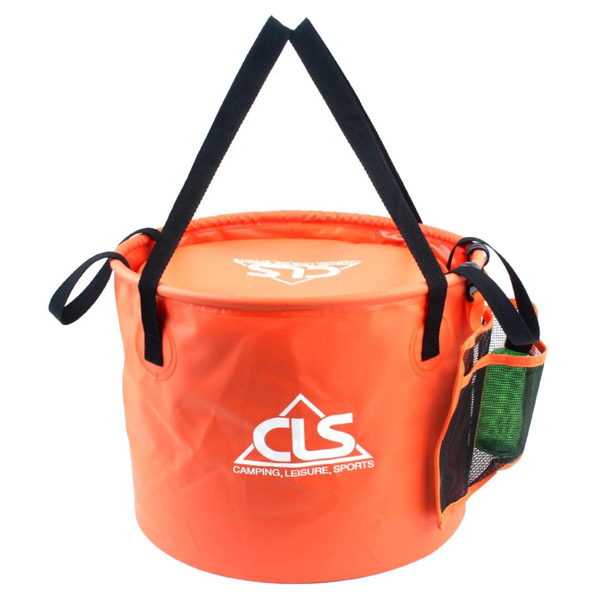 CLS Outdoor Travel Folding Bucket Double Drain Basket