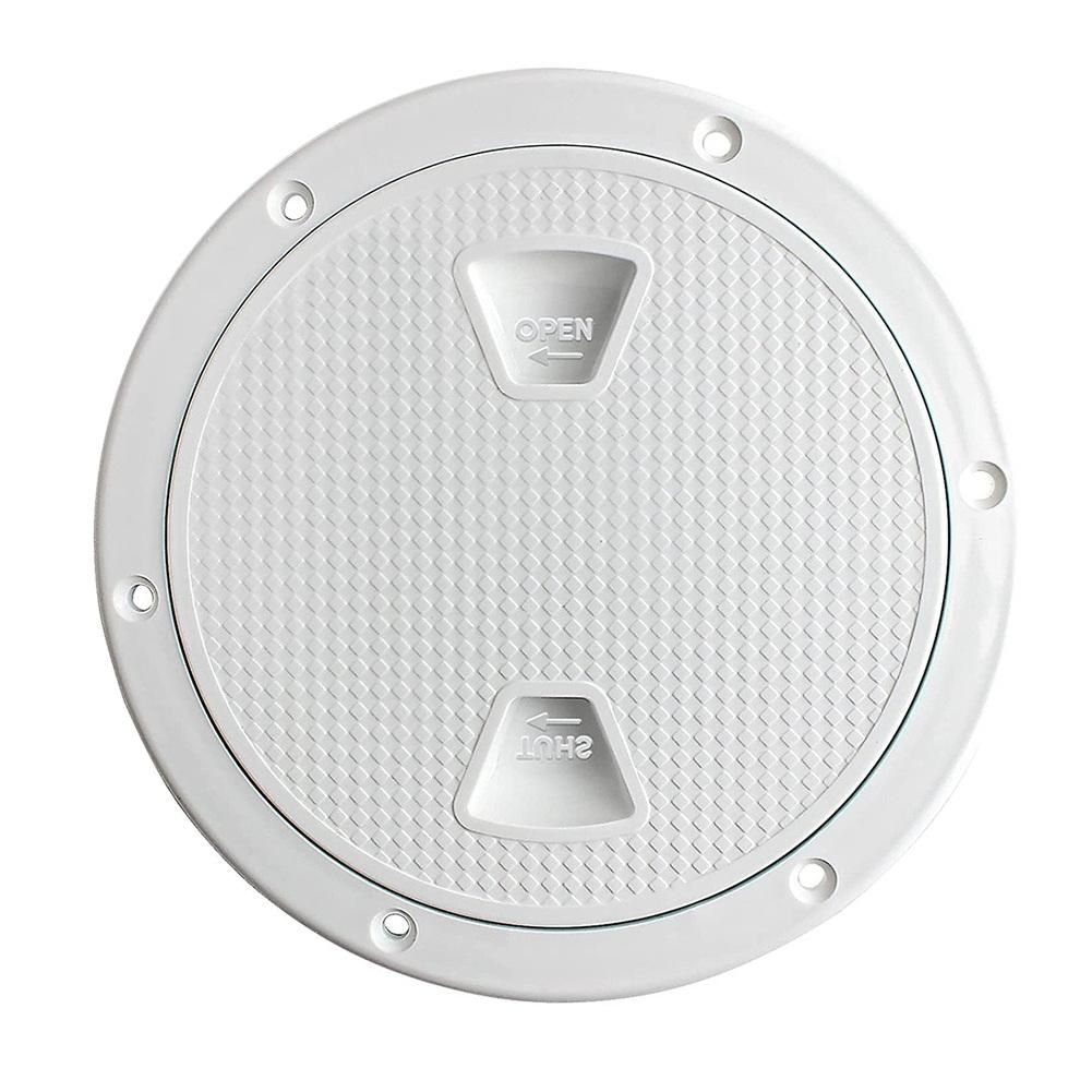 Boat Hatch Deck Plate Cover for RV Boat Kayaks-4Inch White