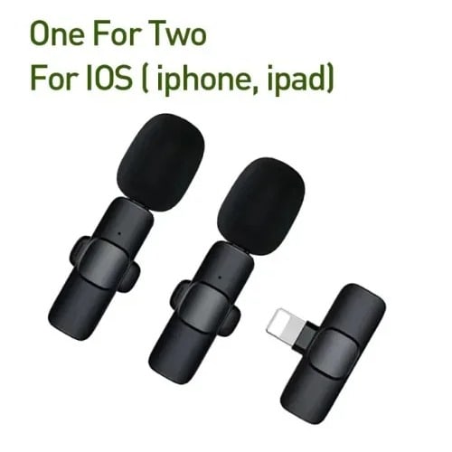 Double Wireless Lavalier Microphones For iPhone - Receiver