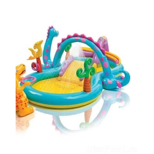 Intex Dino Slide & Pool - Multi-colour