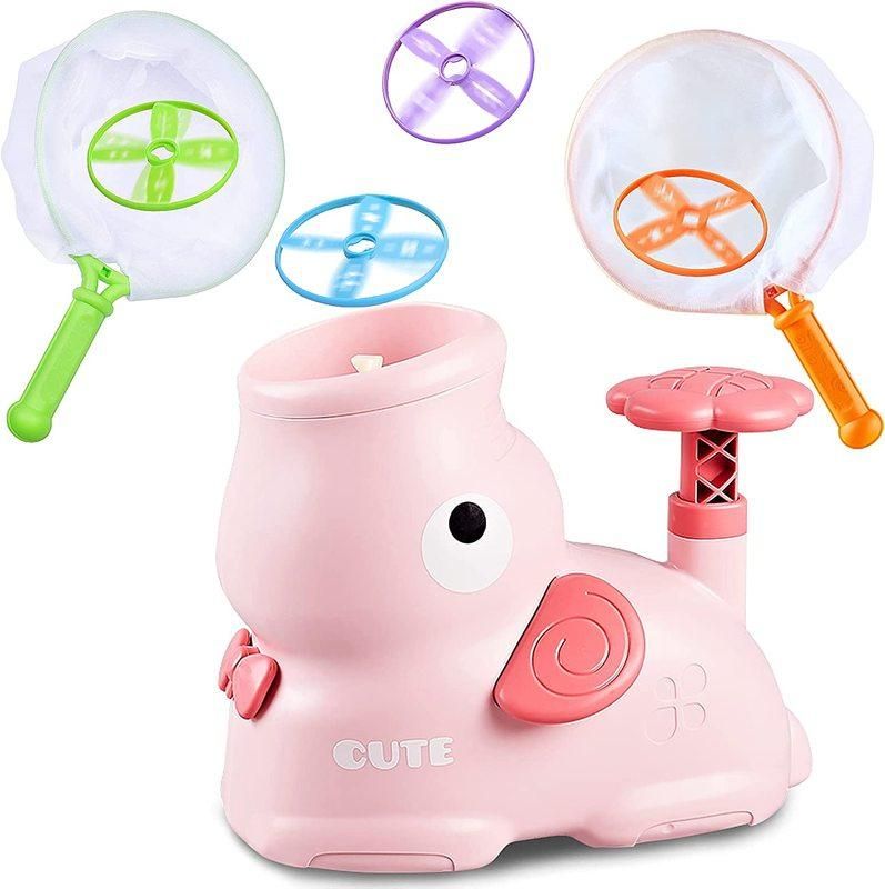 Flying Discs Launcher Toy for Kids Launch Flying Saucer Disc Shooter Toy Indoor Outdoor Toys for Yard Park with Flying Spinners