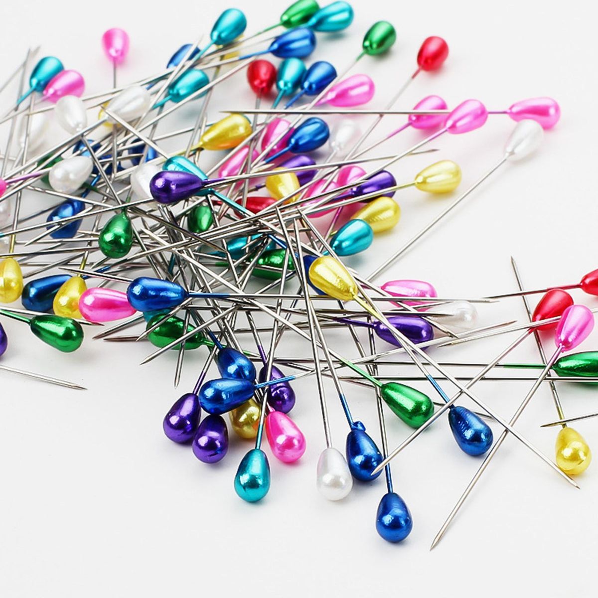 1500x Sewing Pins Tools Pearl Straight Pins For Color