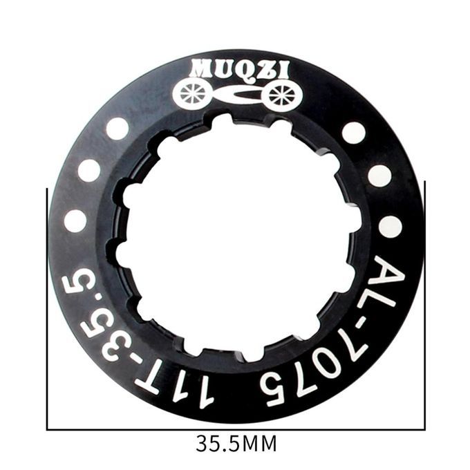 Bike Cassette Cover Lock Ring Alloy Flywheel Ring Dustproof Cog Black