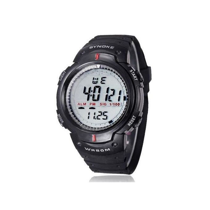 Generic Waterproof Sports Watch For Men - Black
