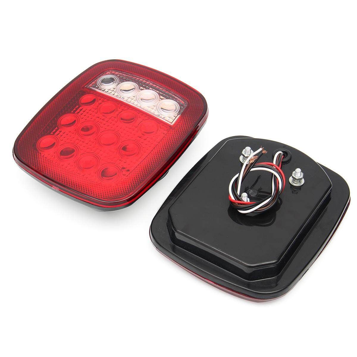 Universal 16 LED Stop Tail Turn Signal Backup Clearance Marker Light Red/White
