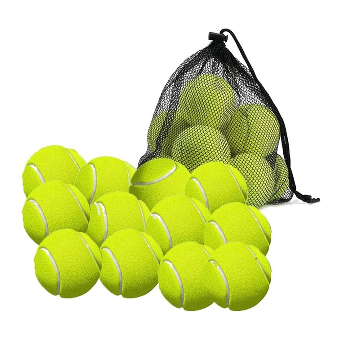12 Pack Tennis Balls with Storage Bag - Fine Quality