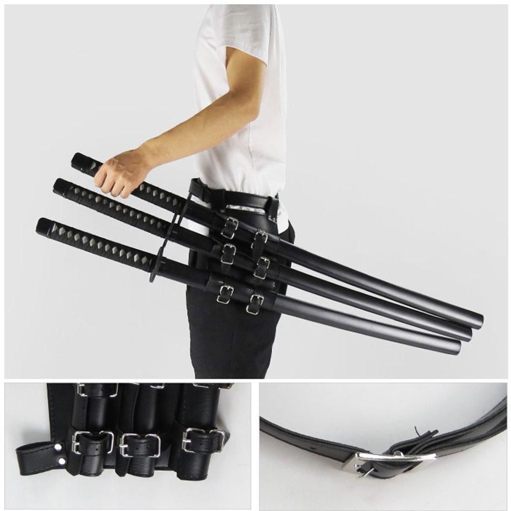 PU Leather Rapier Holder Medieval   Waist Three Pieces