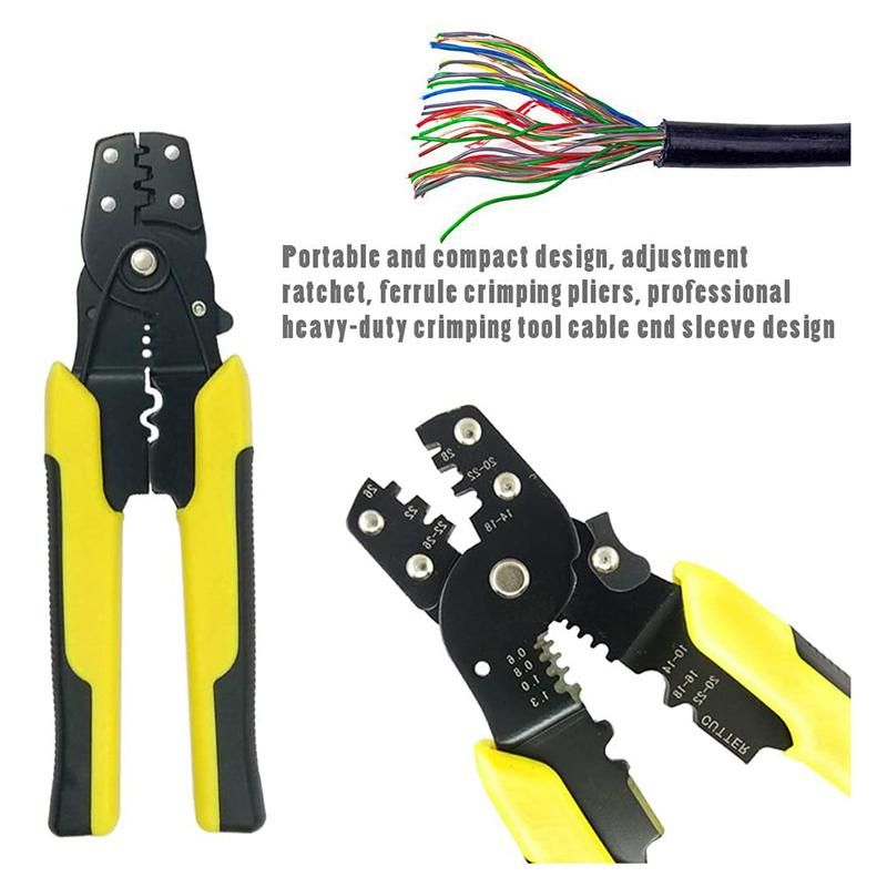 1 Pcs Crimp Tool Crimper Plier Wire Crimpers Adjustable
