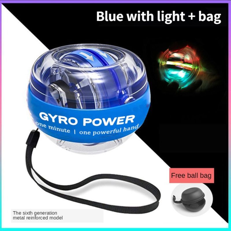 Wrist Ball Self-starting Gyroscope Powerball Gyro Power Hand Ball Muscle Relax Arm-Green