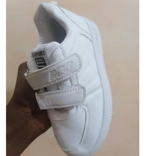 Unisex White Sport Canvas For Kids
