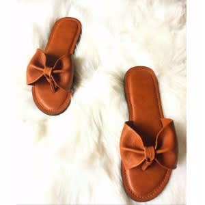 Ladies Butterfly Slips - Brown
