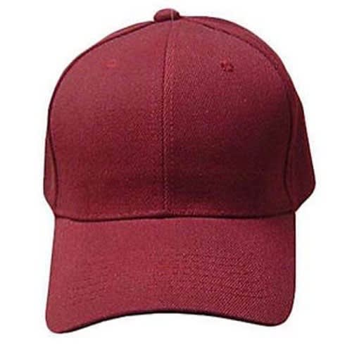 Plain Face Cap - Wine