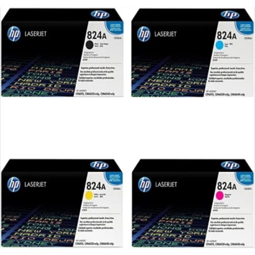 Set of 4 - 824a Toner -  Black, Cyan, Magenta & Yellow