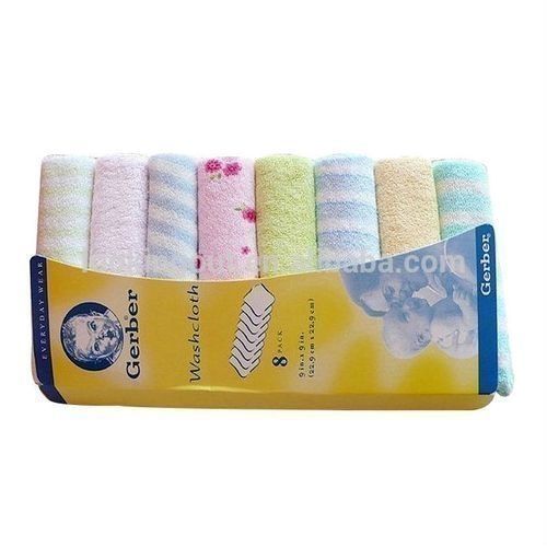 GERBER BABY WASH CLOTH TOWEL SET