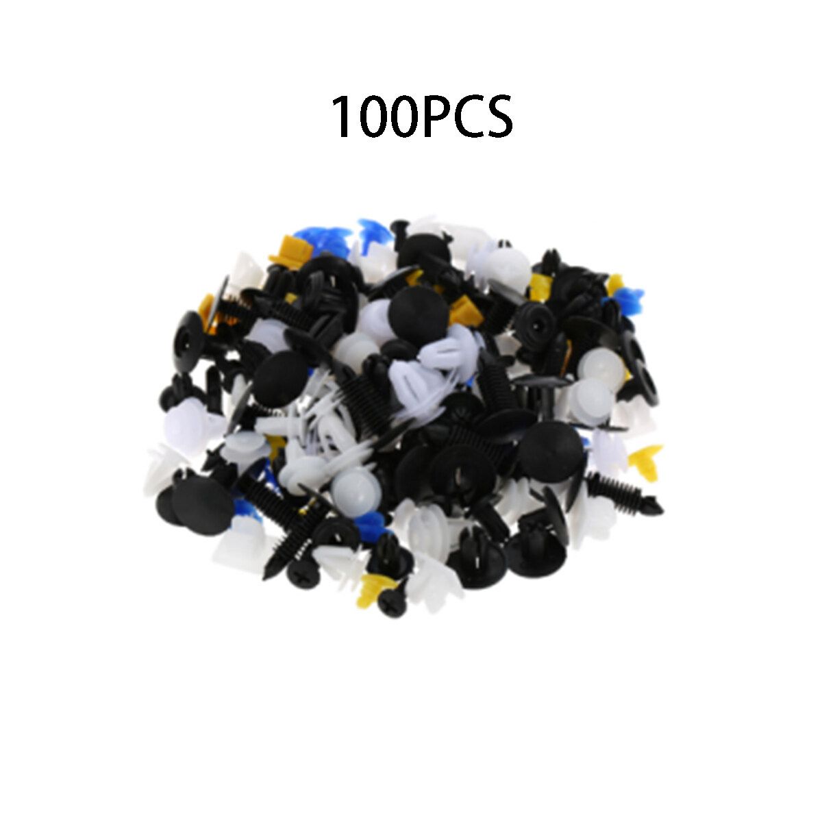 100/200/400 Pcs Push Pin Bumper Fender Panel Clips Car Plastic Push Pin Rivet Fastener 100PCS