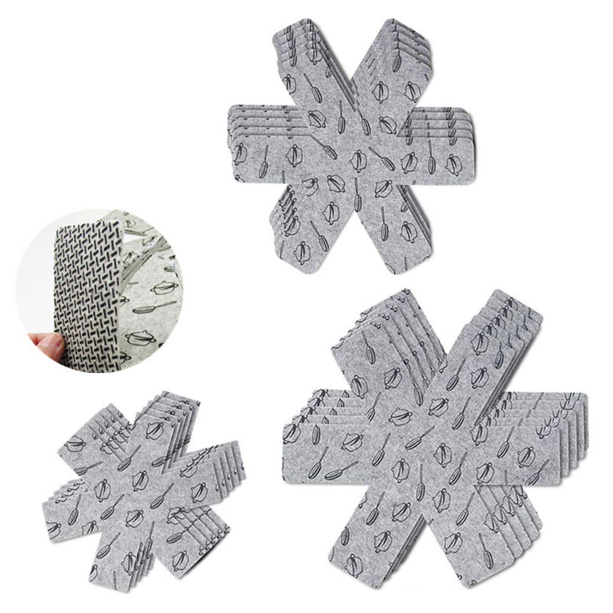 15PCS Pan Protectors Pot Coasters Pots And Pans Protector