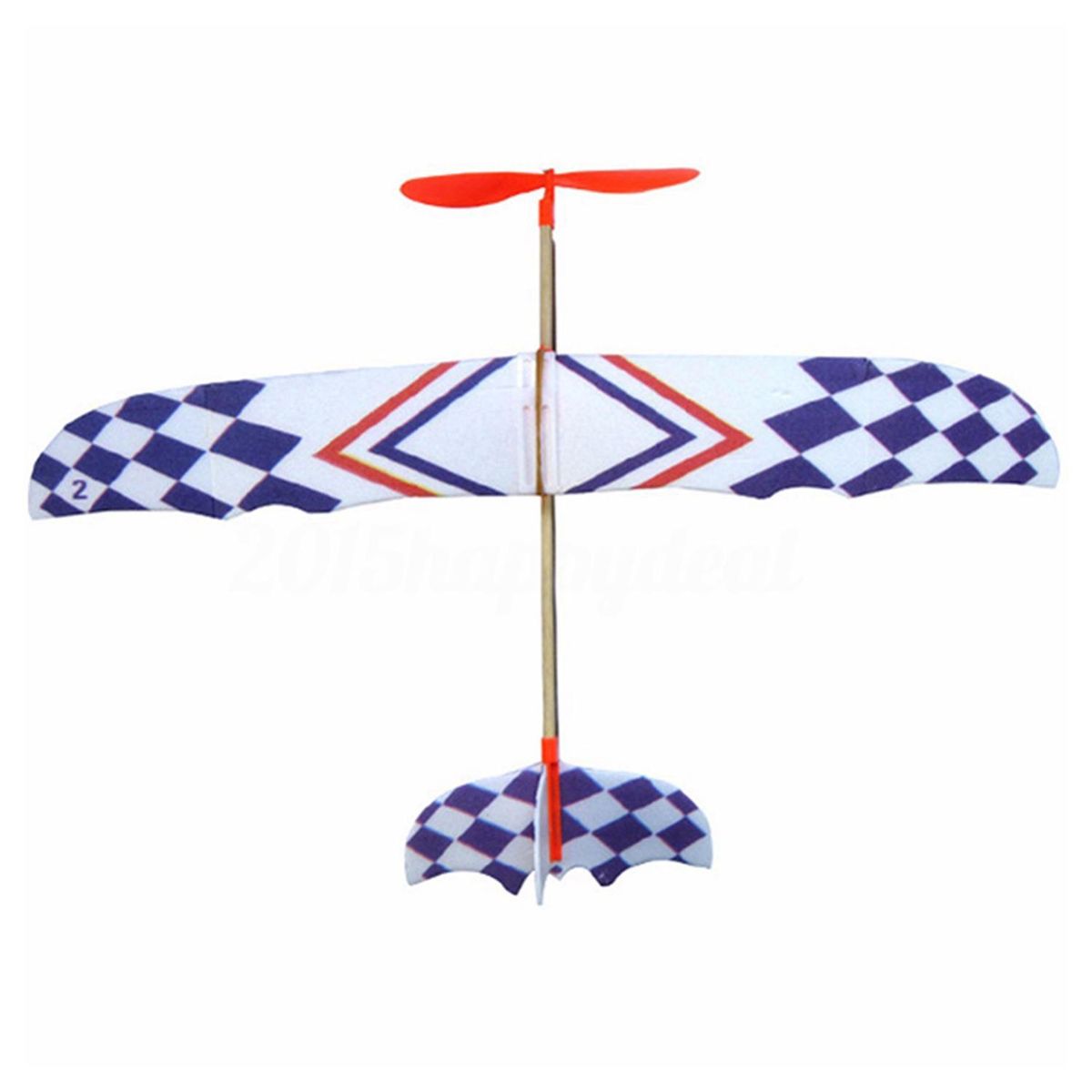 Elastic Rubber Band Powered DIY Foam Plane Model Kit