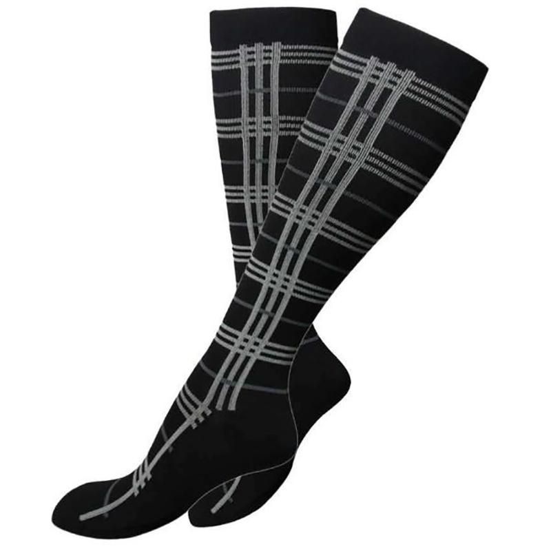 Men's Women's Compression Socks Are Suitable For Outdoor Running Socks Cycling Rugby Golf Nurses Edema Stripes Stars