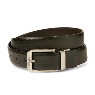 Reversible Belt For Men- Textured To Smooth Side