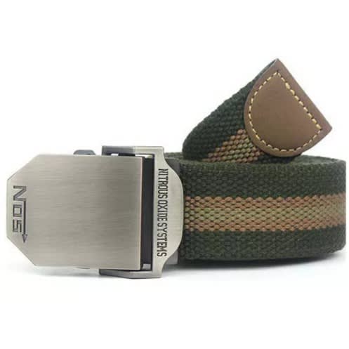 NOS Canvas Belts - Green Stripes