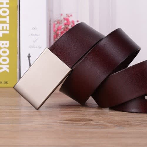 Men's Business Leather Belt - Brown