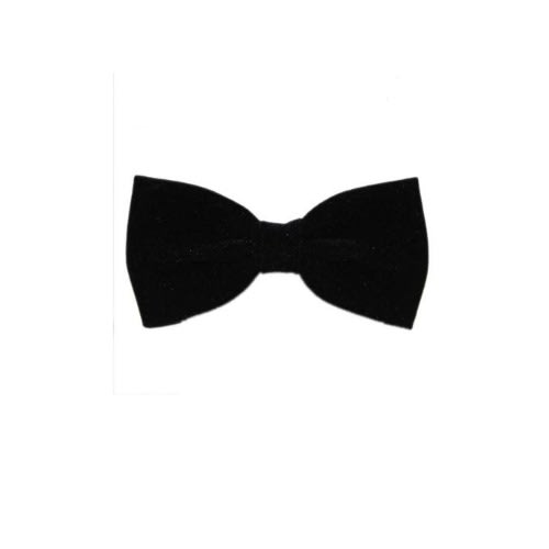 Velvet Bow Tie - Black