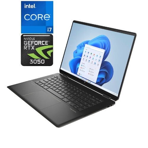 Spectre 16 X360 Core I7 - 16GB RAM - 512SSD Nvidia Rtx 3050 (4gb) -Touch/backlit -Win 11 - Black