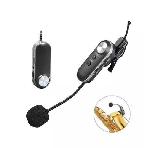 Microphone For Saxophone - Wireless Mic For Sax - Rechargeable
