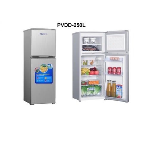 250L Direct Fast Cooling Double Door Top Mount Refrigerator With Key Lock