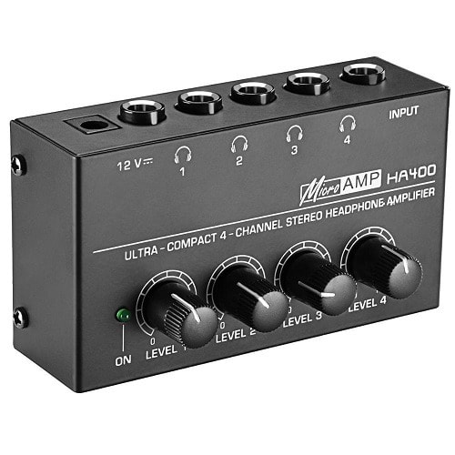 Microamp 4 Channel Headphone Amplifier With Stereo In
