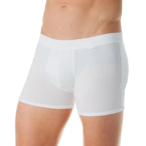Men's Boxers - 3 In 1 - 100% Cotton - White