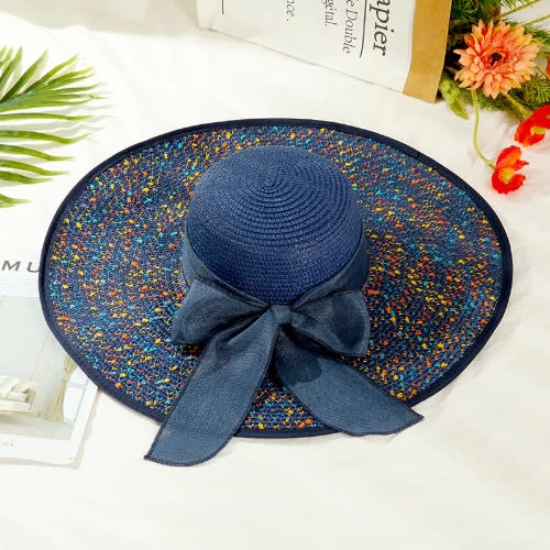 Flora Brimmed Hat- Blue