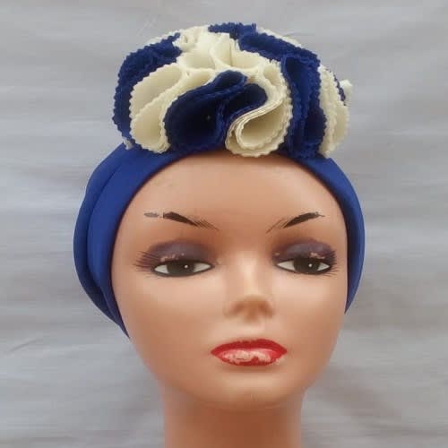 Turban With Handmade Rose