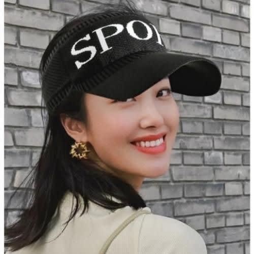 Ladies Face Cap/Visor - Black